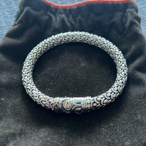 John Hardy Bracelet with 925 silver and 18k gold accents.